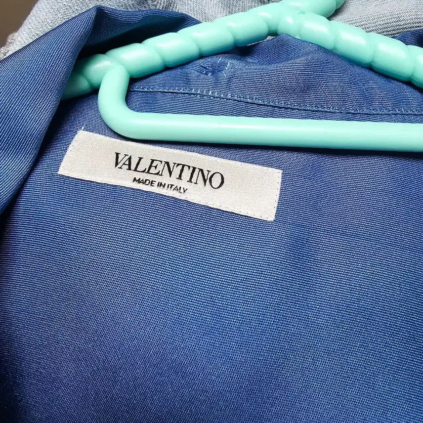 [BUNJANG] VALENTINO Blue Flower Silk Shirt / VALENTINO 블루 플라워 실크 셔츠  오버핏 105~110
