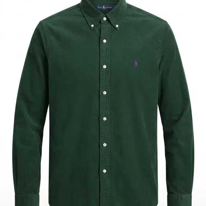 [BUNJANG] Polo Ralph Lauren Green Corduroy Shirt / 폴로 랄프로렌 그린 셔츠 L