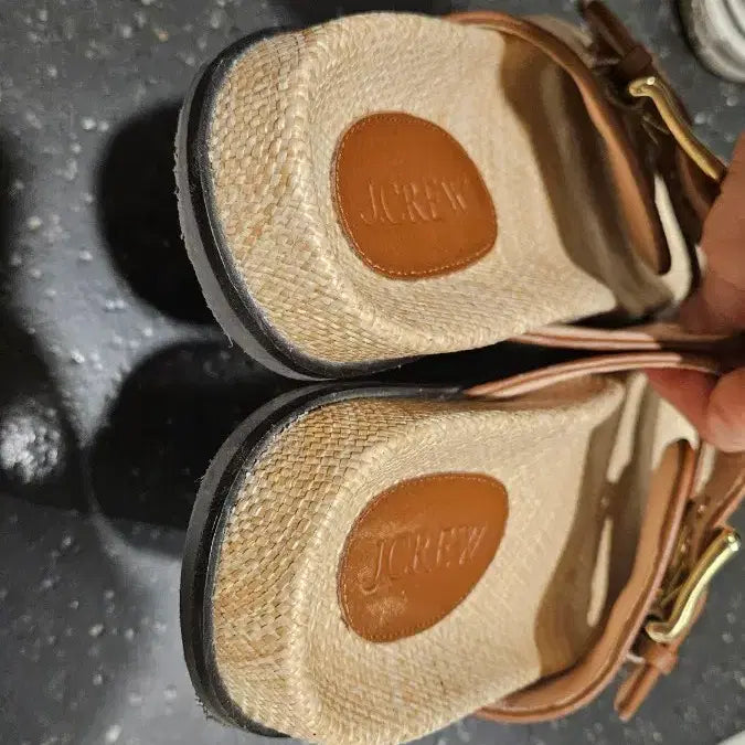 [BUNJANG] J.Crew Rattan Buckle Slippers / [정품]제이크루 슬리퍼