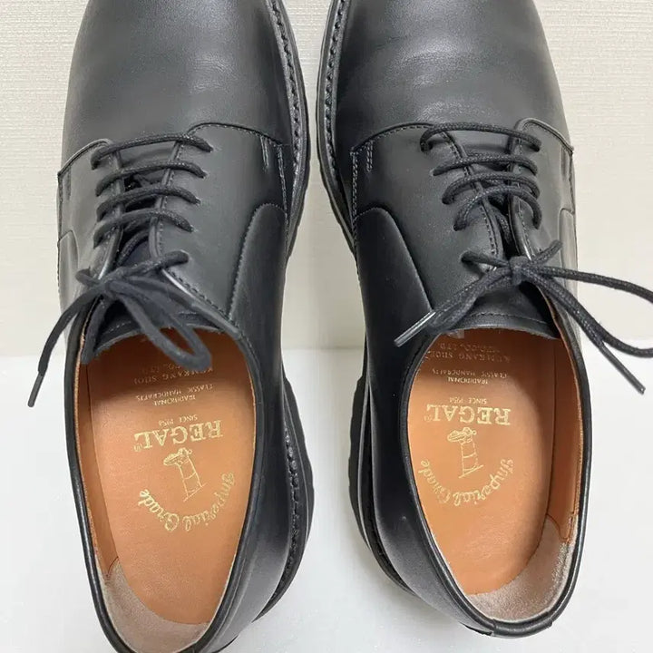 [SOLD OUT] 새상품급  리갈 REGAL 201 비브람솔 더비 구두 플레인토 블랙 26