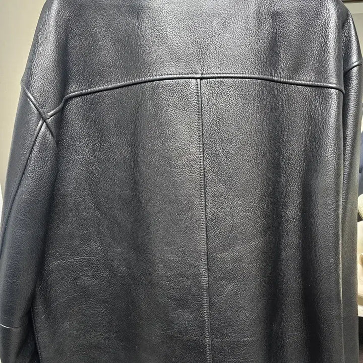 [BUNJANG] Dopejason Cowhide Leather Jacket / 블랙 레더 자켓 집업 XL사이즈 도프제이슨 카우하이드 소가죽
