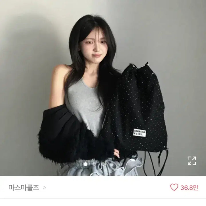 [BUNJANG] MARRUZ Dot Bag String Backpack / 마스마룰즈 도트백 짐색 스트링 백팩