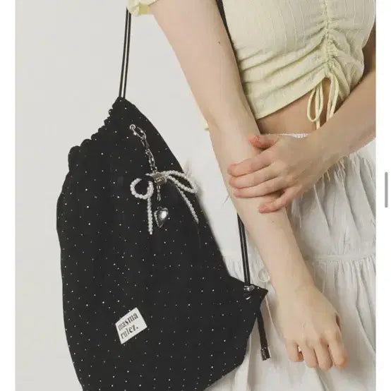 [BUNJANG] MARRUZ Dot Bag String Backpack / 마스마룰즈 도트백 짐색 스트링 백팩