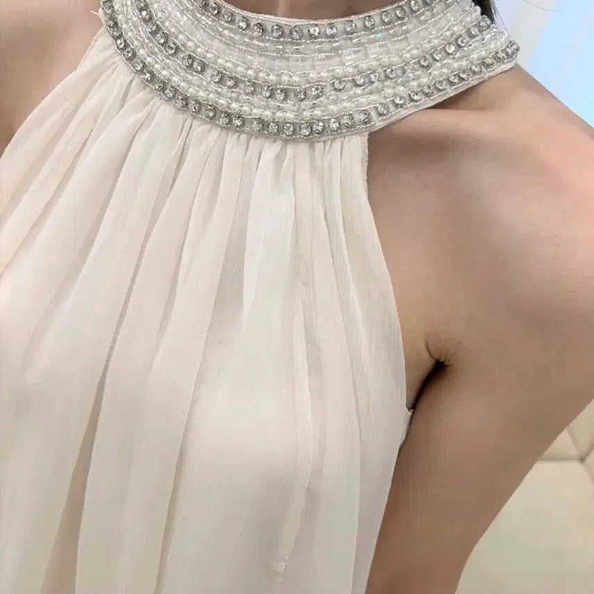 [BUNJANG] Chiffon Cubic Dress / 수입의류 쉬폰큐빅원피스 제이지 애셔