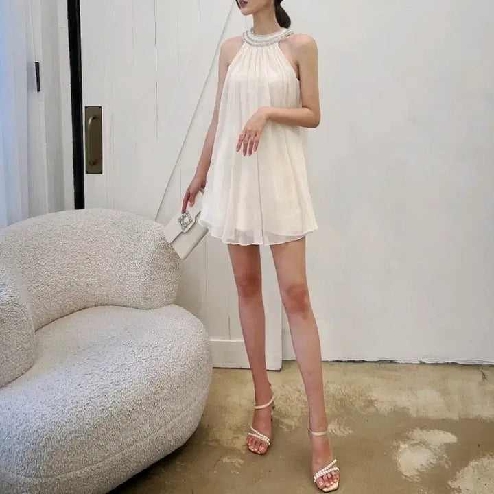 [BUNJANG] Chiffon Cubic Dress / 수입의류 쉬폰큐빅원피스 제이지 애셔