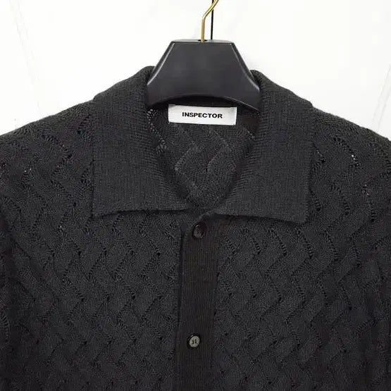 [BUNJANG] Inspector Wool Collar Cardigan Dark Grey Size 100 / 인스펙터  울 카라 가디건 다크그레이 100