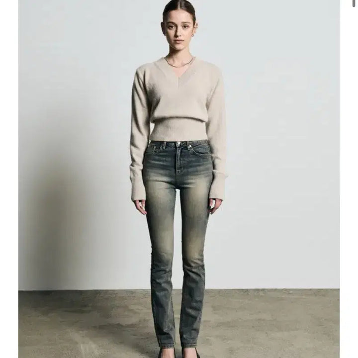 [BUNJANG] Bohemian Seoul High-Waisted Straight Fit Jeans / 보헤미안서울 하이웨스트 스트레이트 핏 바지