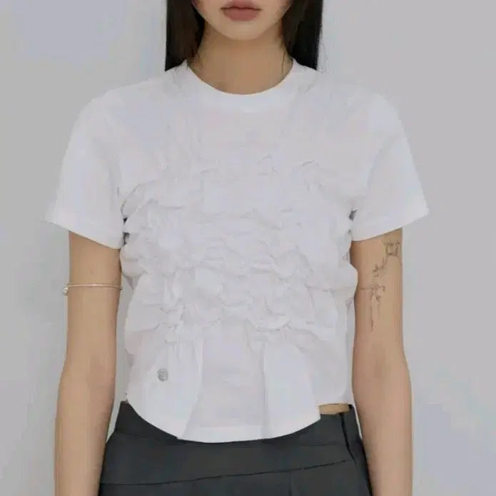 [BUNJANG] Musinsa Cloud T-Shirt (FL-163_White) / 무신사 Cloud T-Shirt (FL-163_White)
