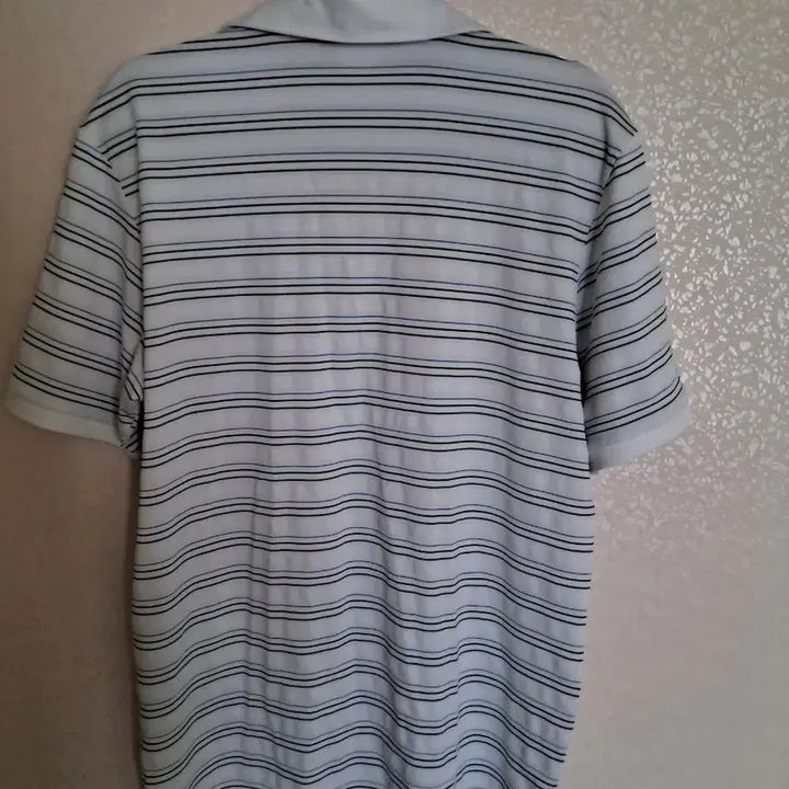 [BUNJANG] Adidas Striped Short Sleeve Polo Shirt / 아디다스 스트라이프 반팔 폴로티