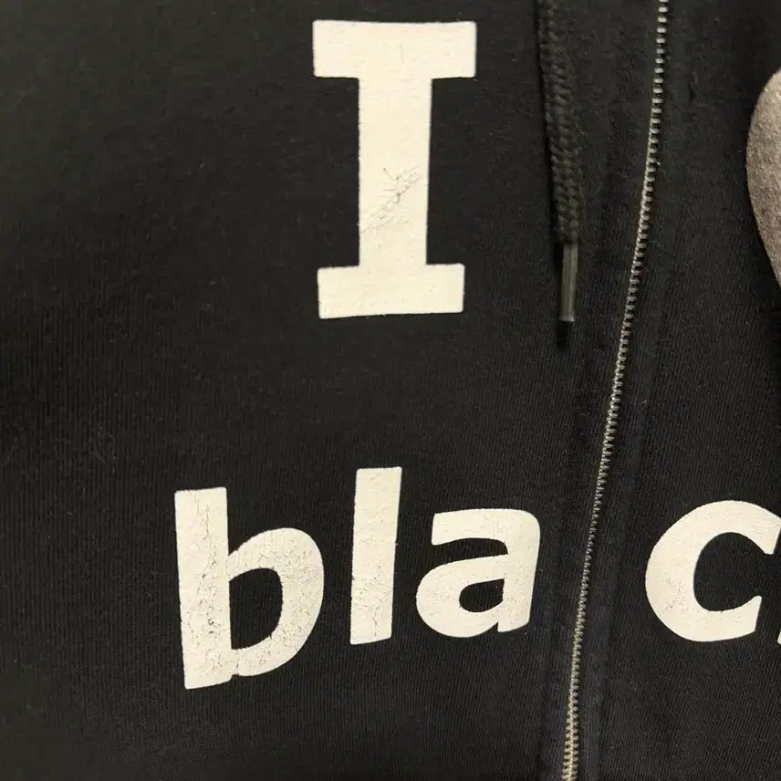 [BUNJANG] ODDAER i Black Hoodie Zip-Up Size 1 / 오도어 i black 후드집어 1사이즈