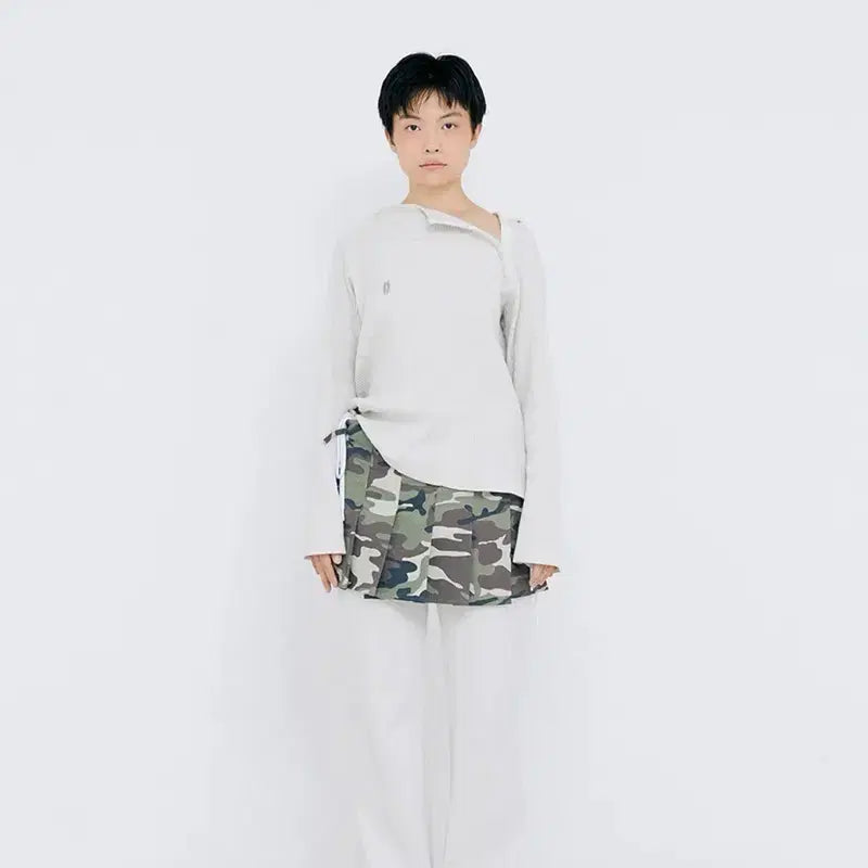 [BUNJANG] Hallomium Camouflage Short Skirt / 할로미늄 카모플라주 숏 스커트