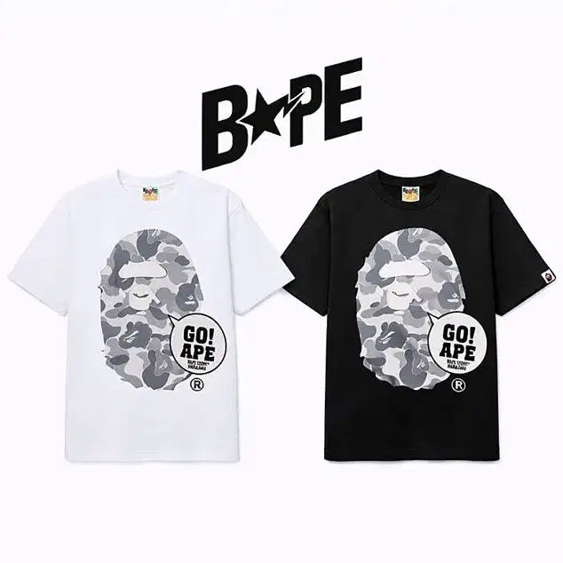[BUNJANG] BAPE Harajuku Go Ape Short Sleeve T-shirt / 베이프 하라주쿠 고 에이프 반팔티