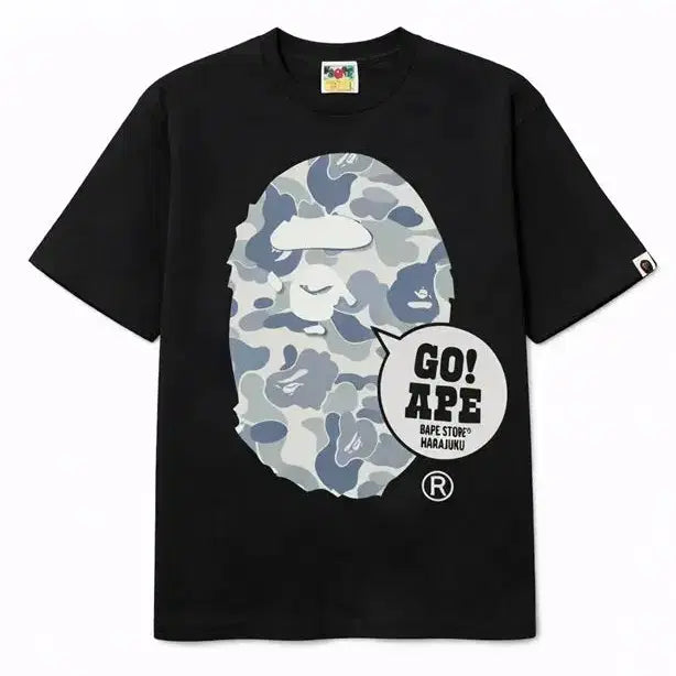 [BUNJANG] BAPE Harajuku Go Ape Short Sleeve T-shirt / 베이프 하라주쿠 고 에이프 반팔티