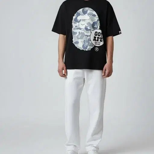 [BUNJANG] BAPE Harajuku Go Ape Short Sleeve T-shirt / 베이프 하라주쿠 고 에이프 반팔티
