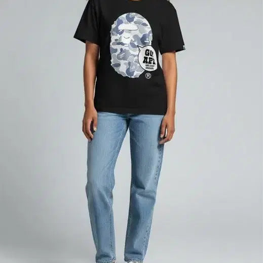 [BUNJANG] BAPE Harajuku Go Ape Short Sleeve T-shirt / 베이프 하라주쿠 고 에이프 반팔티