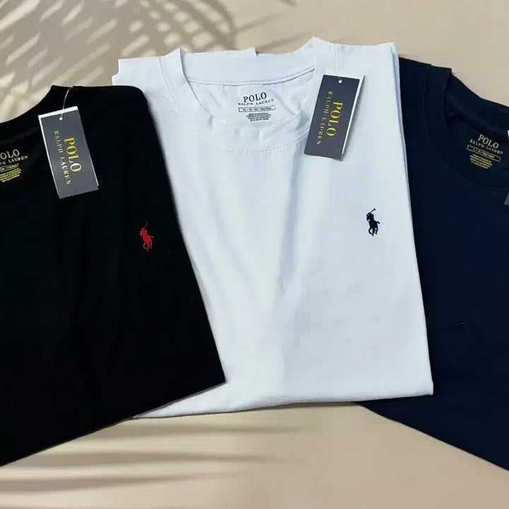 [BUNJANG] Polo Classic Round Short Sleeve T-shirt / (새상품) 폴로 클래식 라운드 반팔티