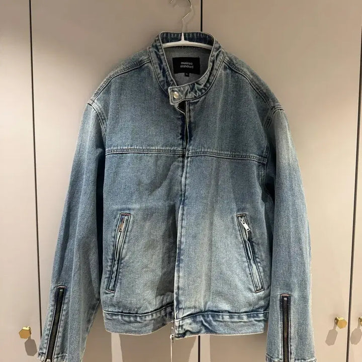 [BUNJANG] Musinsa Standard Denim Racer Jacket / 무신사 데님 레이서 자켓 (새상품)