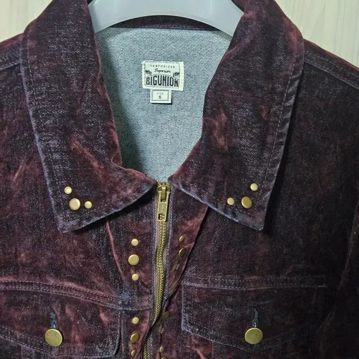 [BUNJANG] Big Union Velvet Denim Jacket / 빅유니온 벨벳 데님 자켓