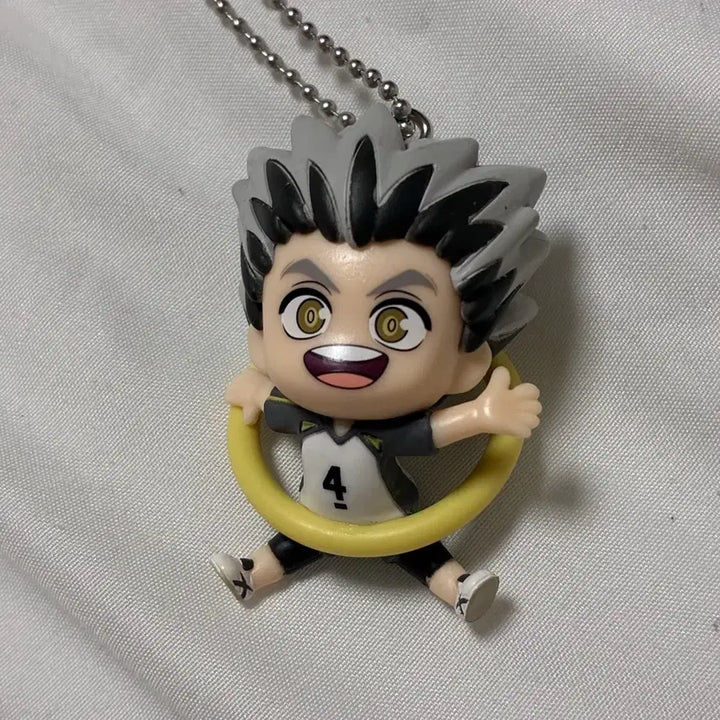 [BUNJANG] Haikyu Bokuto Ring Mascot Keyring / 하이큐 보쿠토 링 마스코트 키링