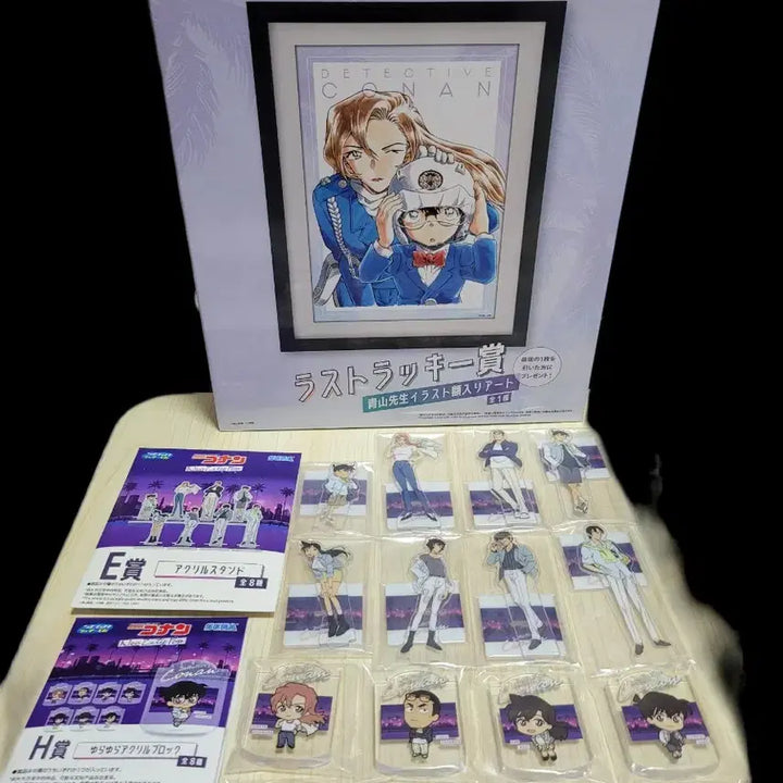 [SOLD OUT] 세가 럭키 쿠지 명탐정 코난 네오시티팝 굿즈 일괄(라스트원+아크릴스텐드)