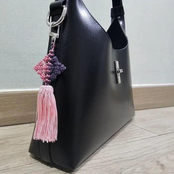 [BUNJANG] Handmade Pink Purple Mini Norigae Keyring / (직접 제작)분홍보라 미니 노리개 키링