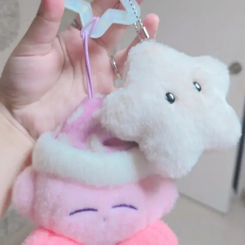 [BUNJANG] Star Candy Carabiner with Kirby &amp; Star Plush Toys / 별사탕 카라비너 + 커비인형, 별인형
