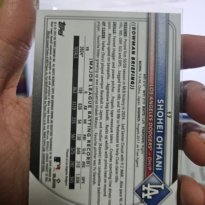 [BUNJANG] 2024 Bowman Shohei Ohtani Chrome Card / 2024 바우만 오타니 쇼헤이 크롬 카드