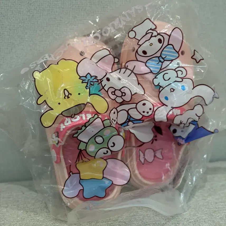 [BUNJANG] Sanrio My Melody Face Slippers (230mm) / 정품 마이멜로디 슬리퍼 새상품