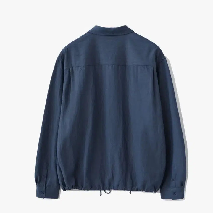 [BUNJANG] SUARE Daily String Gabardine Shirt Jacket Garlic Blue M / 수아레) 새상품 데일리 스트링 개버딘 셔츠 자켓 갈릭블루 M