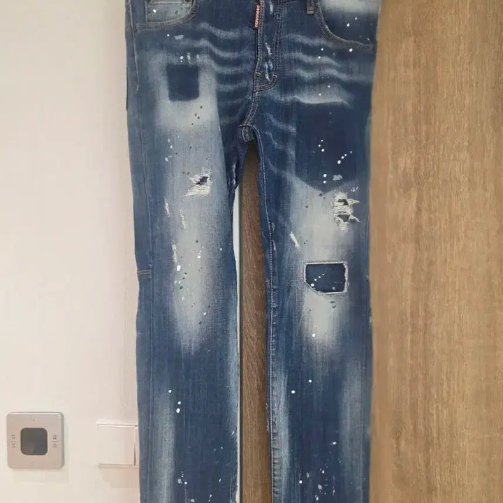[BUNJANG] Dsquared2 Paint Spot City Biker Jeans Size 50 / 정품 디스퀘어드2 페인트 스팟 시티바이커진 50