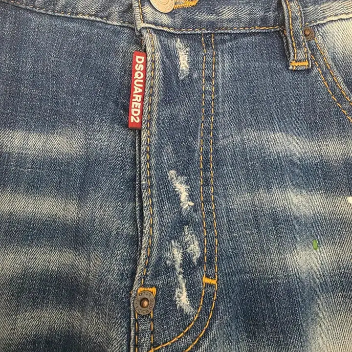 [BUNJANG] Dsquared2 Paint Spot City Biker Jeans Size 50 / 정품 디스퀘어드2 페인트 스팟 시티바이커진 50