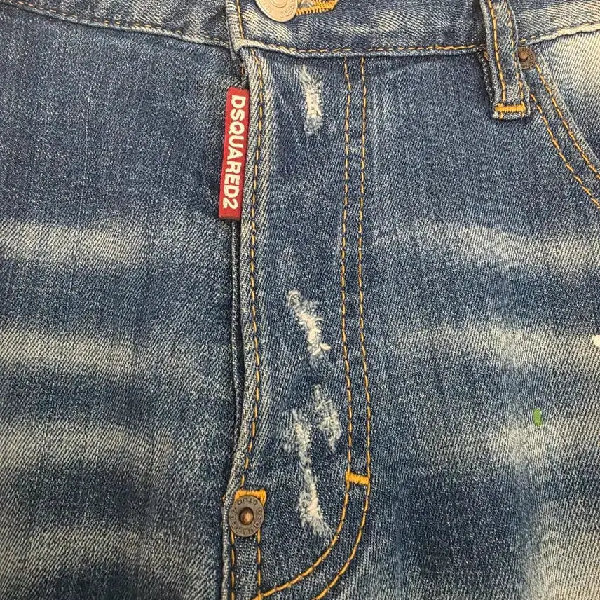 [BUNJANG] Dsquared2 Paint Spot City Biker Jeans Size 50 / 정품 디스퀘어드2 페인트 스팟 시티바이커진 50