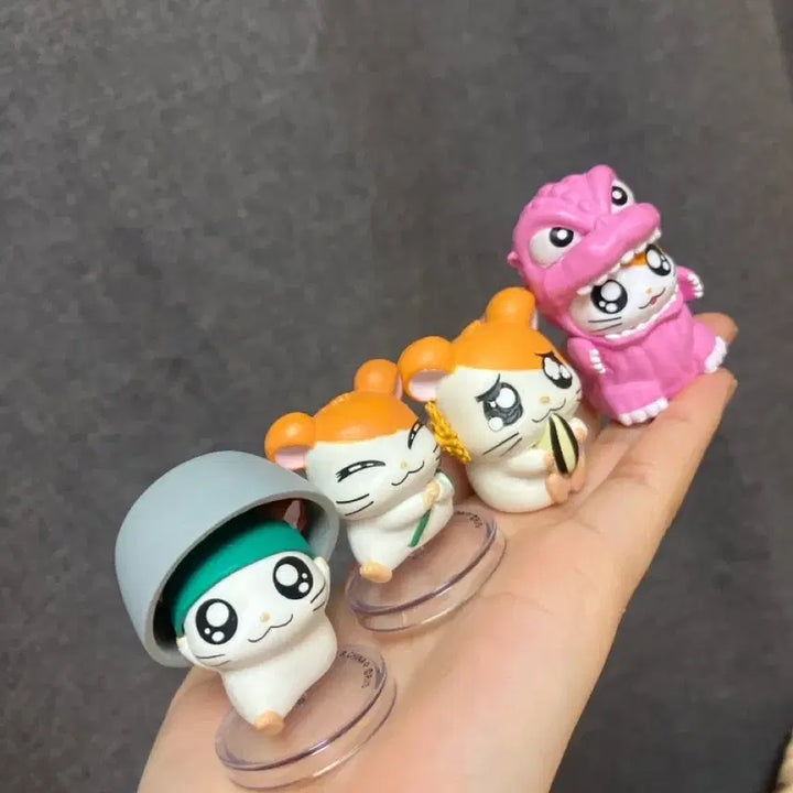 [BUNJANG] Hamtaro Gacha Figure Keyring Bundle Set / 방가방가 햄토리 가챠 피규어 키링 일괄