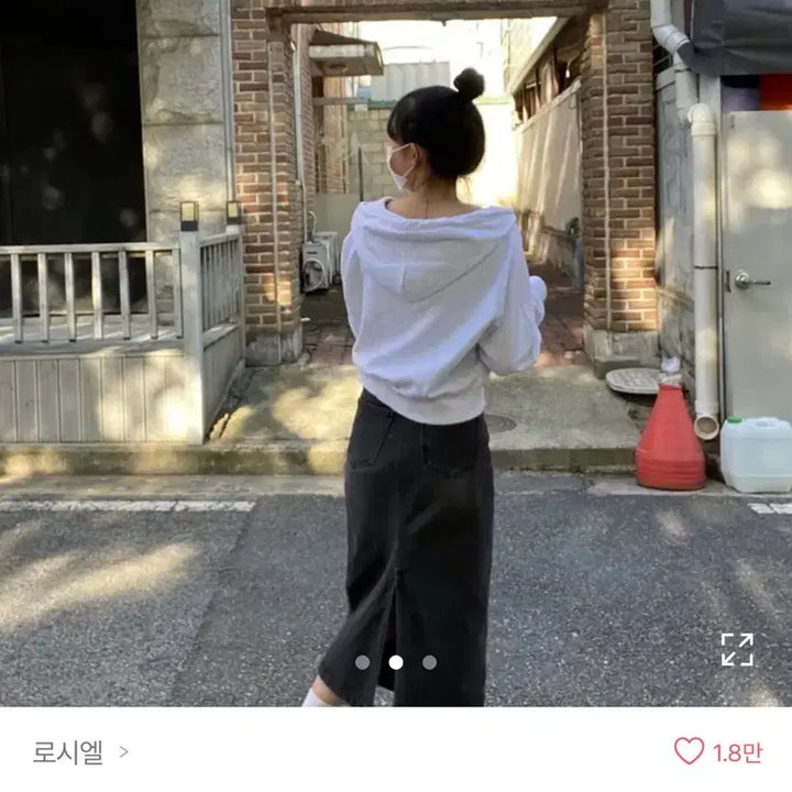 [BUNJANG] Black Indigo Denim Long Skirt / 흑청 데님 롱스커트