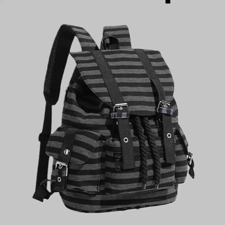 [BUNJANG] Stripe Subculture Backpack Bag / 스트라이프 서브컬처 백팩 가방
