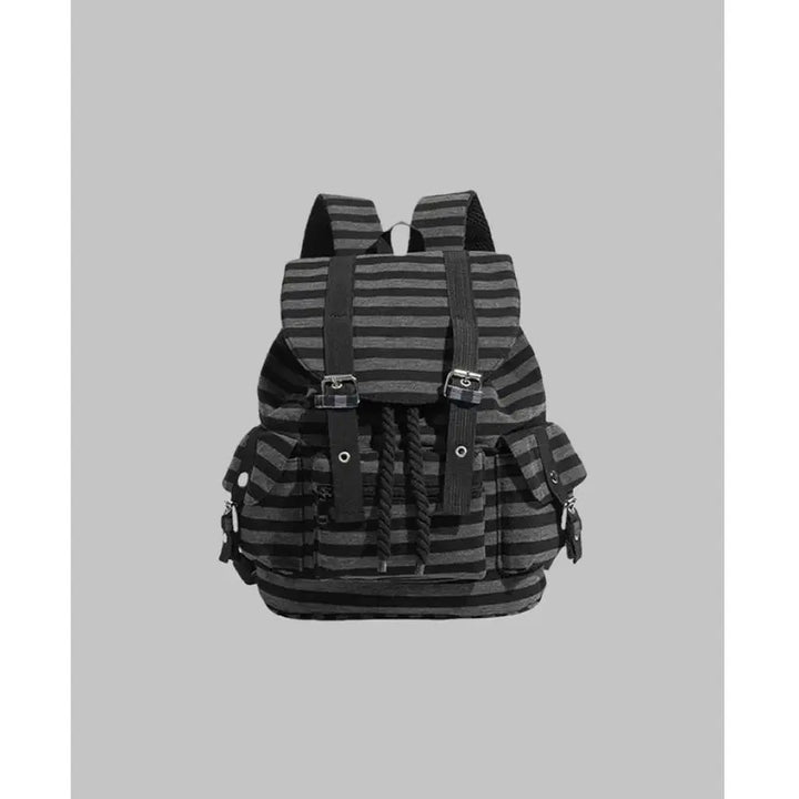 [BUNJANG] Stripe Subculture Backpack Bag / 스트라이프 서브컬처 백팩 가방