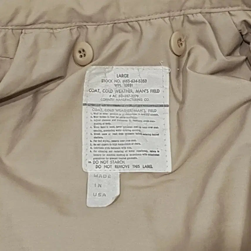 [BUNJANG] Corinth M65 Field Jacket Tan Beige L / 코린스 m65 필드자켓 tan 베이지 L (110) usa made