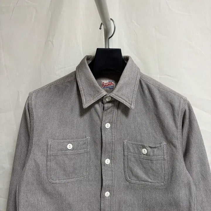[BUNJANG] Houston Hard Twill Two Pocket Workshirt - Gray, M / 휴스턴 하드 트윌 투포켓 워크셔츠 / 그레이, M