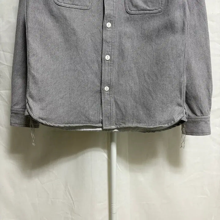 [BUNJANG] Houston Hard Twill Two Pocket Workshirt - Gray, M / 휴스턴 하드 트윌 투포켓 워크셔츠 / 그레이, M