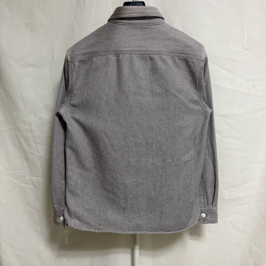 [BUNJANG] Houston Hard Twill Two Pocket Workshirt - Gray, M / 휴스턴 하드 트윌 투포켓 워크셔츠 / 그레이, M