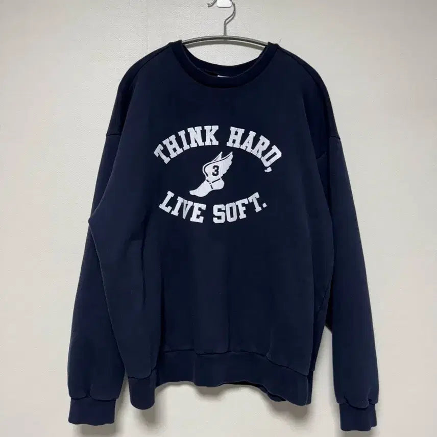 [SOLD OUT] [L] 컬랙트 피시스 네이비 Think Hard 스웻