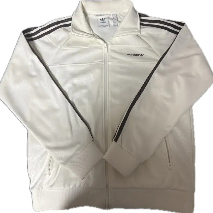 [BUNJANG] Adidas 80s Embossed 3S Track Top - Off White / 아디다스 져지 80s 프리미엄 엠보스드 3S 트랙탑 오프 화이트