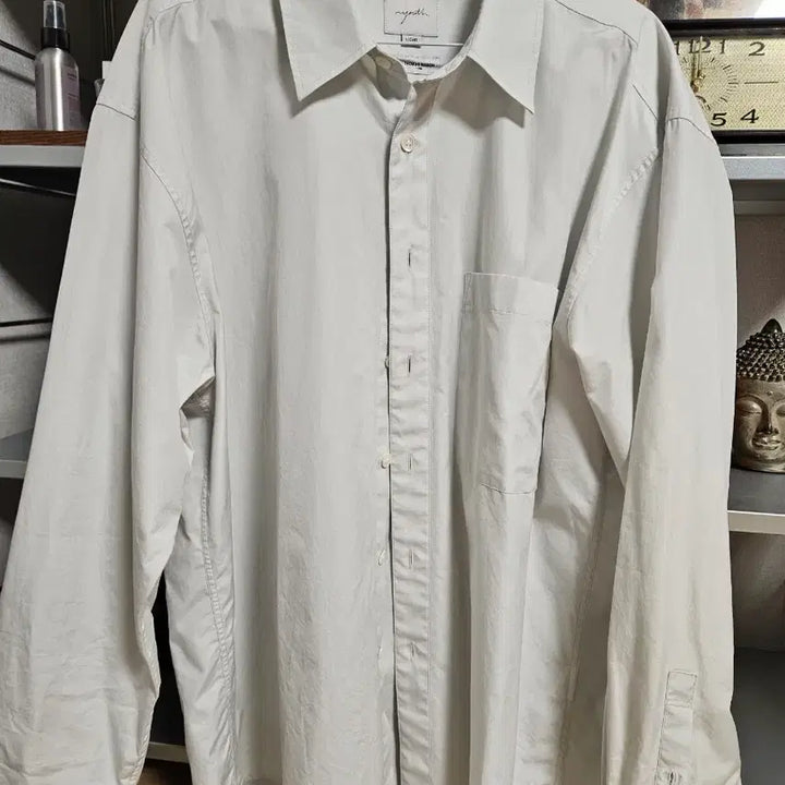 [BUNJANG] Youth Loose Fit Shirt Light Gray L Size / 유스 루즈드셔츠 라이트그레이 l사이즈