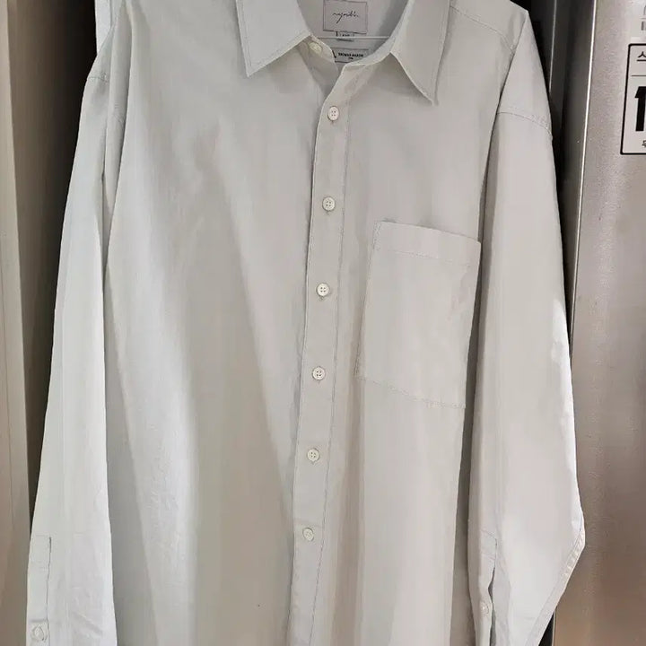 [BUNJANG] Youth Loose Fit Shirt Light Gray L Size / 유스 루즈드셔츠 라이트그레이 l사이즈