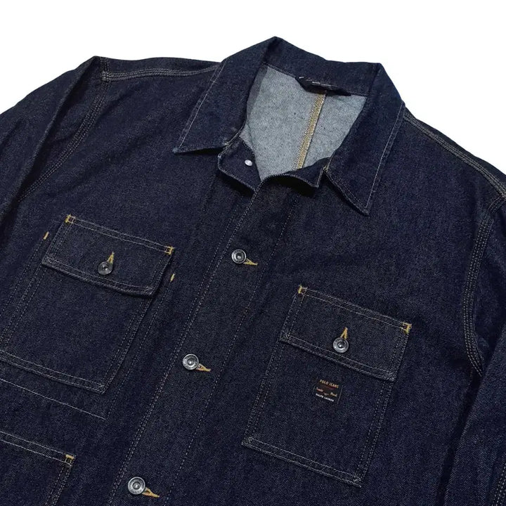 [BUNJANG] Polo Jeans 90s Denim Chore Barn Jacket / 폴로 데님 초어 자켓 반 자켓 90s m (105) polo jeans