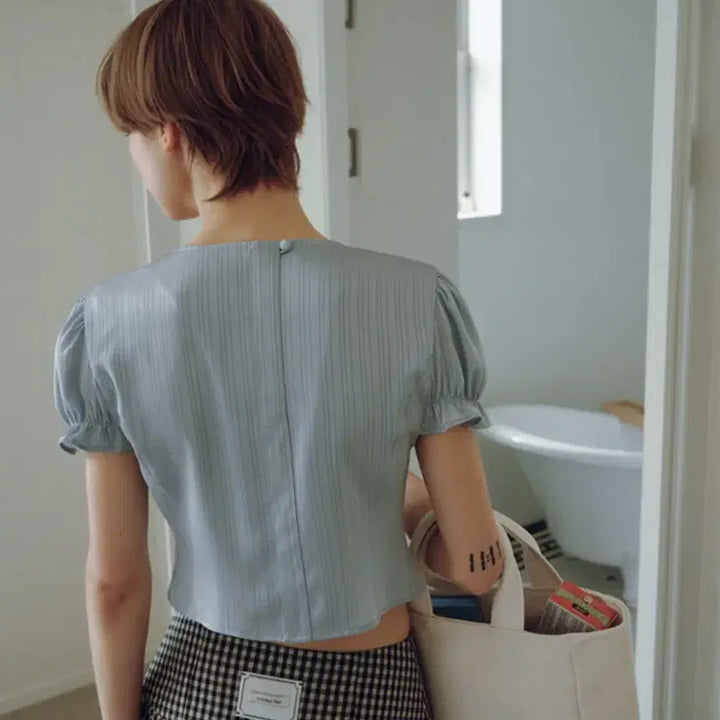 [BUNJANG] 오버듀플레어 블라우스 / 오버듀플레어 블라우스