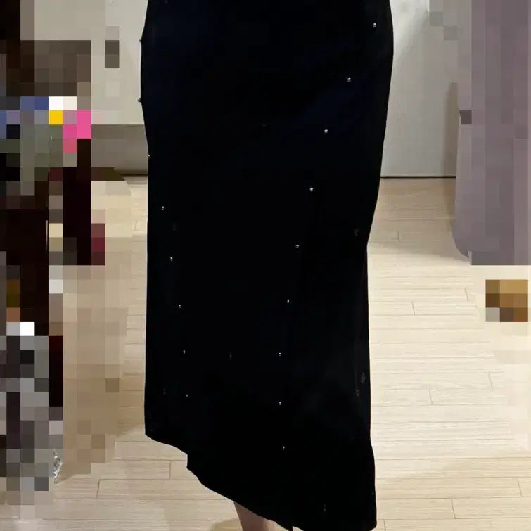 [BUNJANG] Derek Lam Studded Black Long Skirt / 55반 66 1회착 derek lam 데랙램 정가60만 치마 롱 스커트