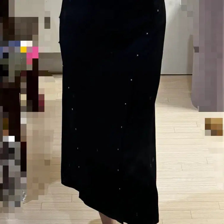[BUNJANG] Derek Lam Studded Black Long Skirt / 55반 66 1회착 derek lam 데랙램 정가60만 치마 롱 스커트