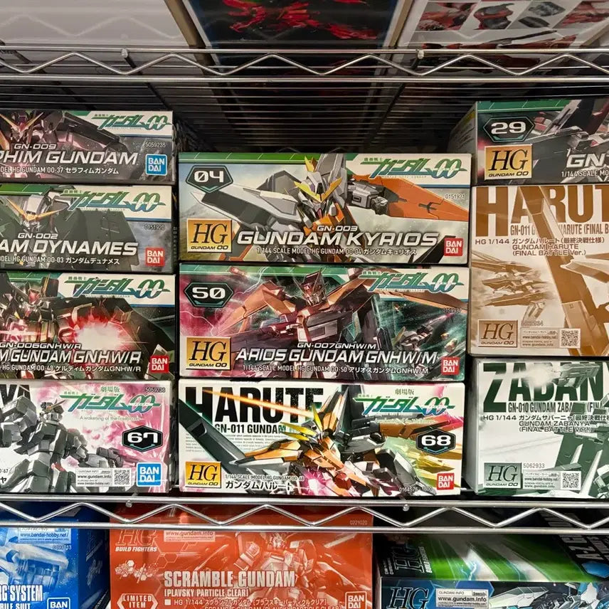 [SOLD OUT] 반다이 hg 더블오 시리즈 알렐루야, 록온 전용기 일괄