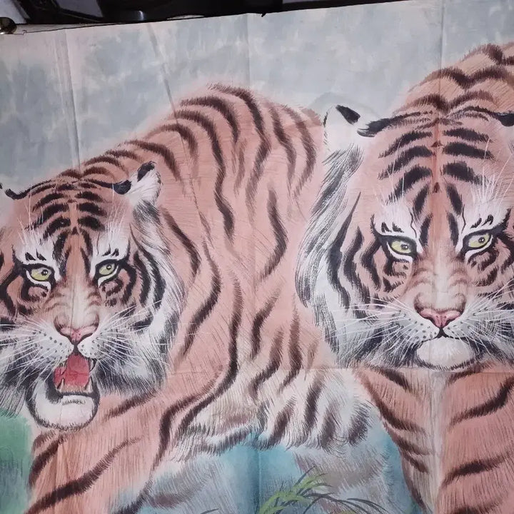 [BUNJANG] Tiger Family Painting / 호랑이 가족 그림 판매합니다   미사용